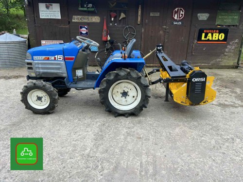 ISEKI TM15 4X4 TRACTOR NEW FLAIL TOPPER DUAL HITCH & TILLER SOLD