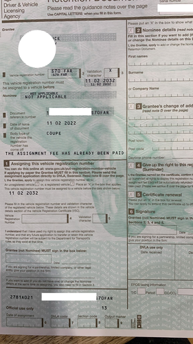 Private Registration - S70 FAR En venta (imagen 2 de 2)