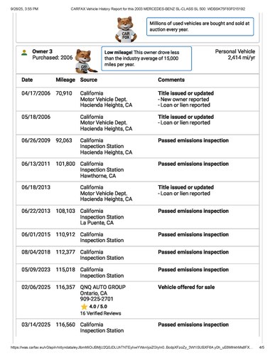 2003 Mercedes-Benz R230 SL500 5,0L V8 Convertible For Sale (picture 69 of 70)
