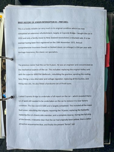 1972 Jensen Interceptor MkIII In vendita (immagine 230 di 270)