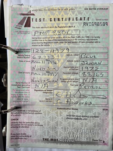 1972 Jensen Interceptor MkIII In vendita (immagine 259 di 270)