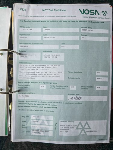 1972 Jensen Interceptor MkIII In vendita (immagine 269 di 270)