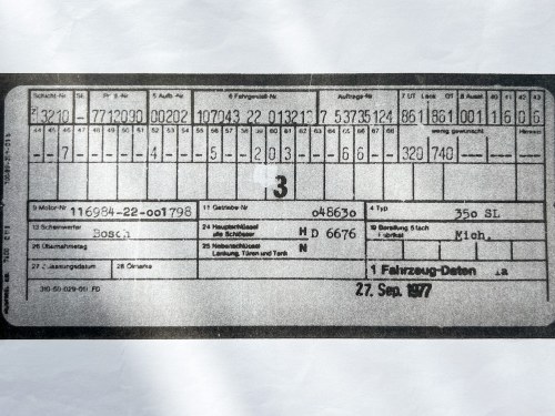 1977 Mercedes-Benz R107 350SL In vendita (immagine 116 di 132)