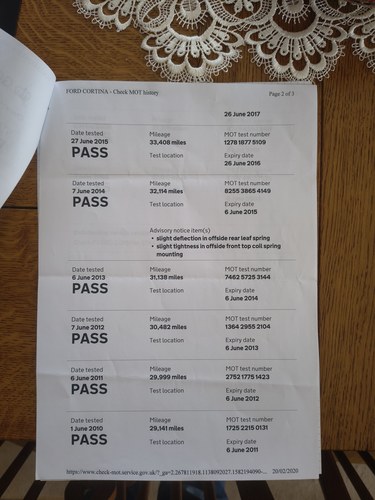 1970 Ford Cortina MkII 1600E à vendre (picture 372 of 381)