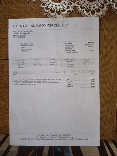 1970 Ford Cortina MkII 1600E à vendre (picture 375 of 381)