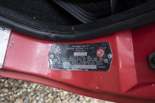 1973 MG B Roadster Te koop (foto 55 van 104)