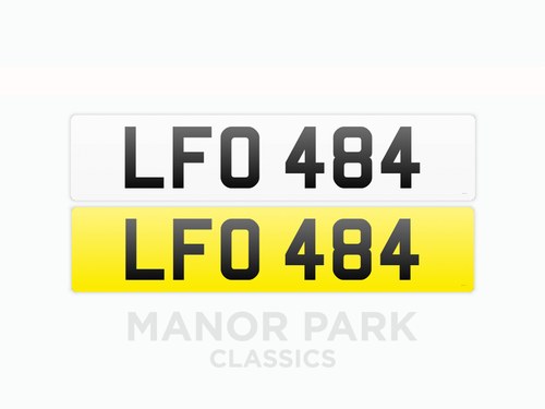 Registration Number 'LFO 484' For Sale
