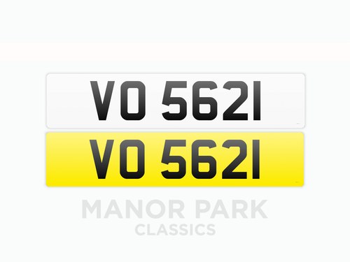 Registration Number 'VO 5621' For Sale by Auction