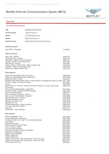 2004 Bentley Continental GT In vendita (immagine 161 di 211)