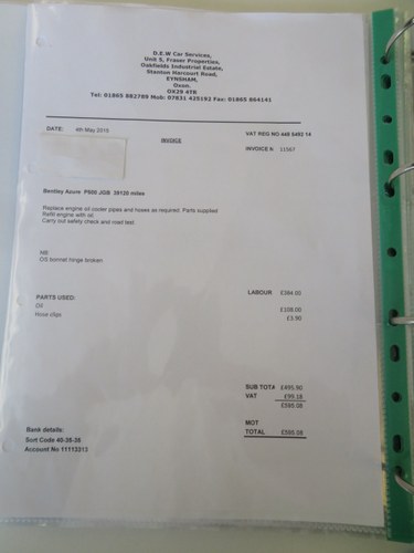 1997 Bentley Azure à venda (imagem 358 de 374)