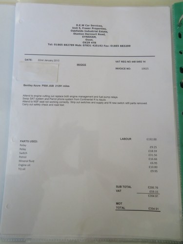 1997 Bentley Azure à venda (imagem 363 de 374)