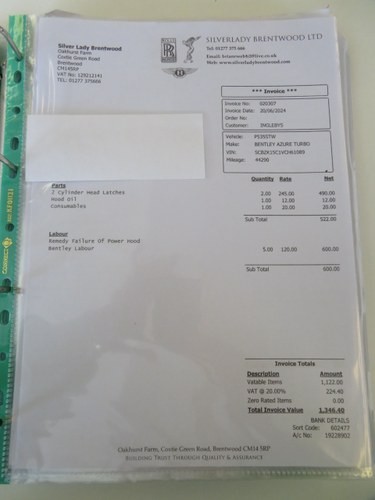 1997 Bentley Azure à venda (imagem 317 de 374)