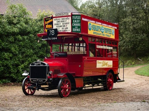 1922 Tilling-Stevens TS3A Petrol-Electric Open Top Double De Till salu på auktion