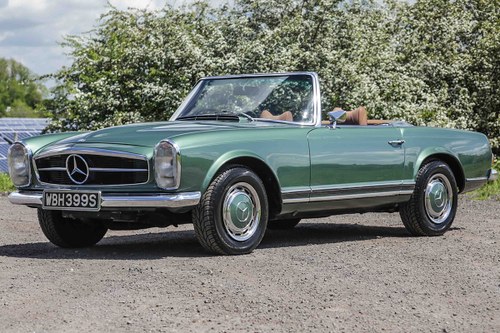 1968 Mercedes-Benz 280SL Automatic Pagoda in Moss Green For Sale