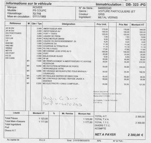 1969 Rover P5B Coupé zum Verkauf (Bild 46 von 47)