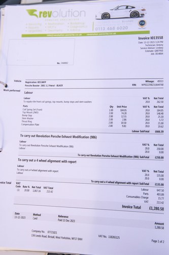 2001 Porsche Boxster 986S En venta (imagen 168 de 169)