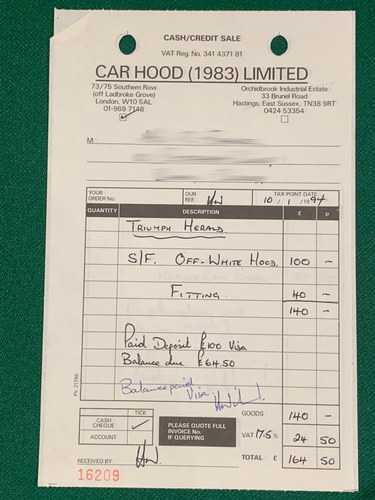 1970 Triumph Vitesse Mk2 Convertible à vendre (picture 93 of 104)