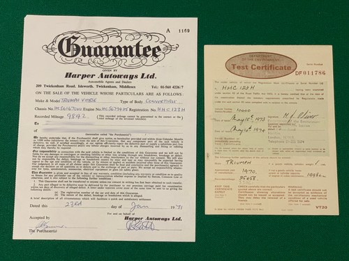 1970 Triumph Vitesse Mk2 Convertible à vendre (picture 96 of 104)
