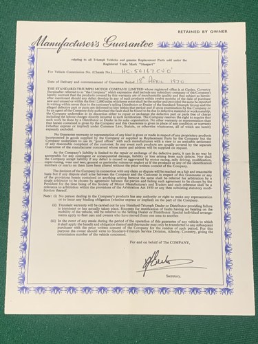 1970 Triumph Vitesse Mk2 Convertible à vendre (picture 101 of 104)