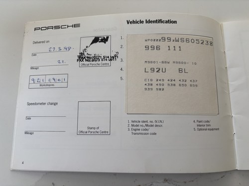 1998 Porsche 911 Carrera (996) à venda (imagem 218 de 248)
