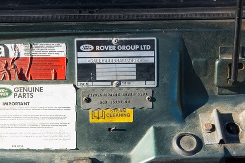 1991 Land Rover Range Rover Vogue 3.9 EFI En venta (imagen 147 de 175)