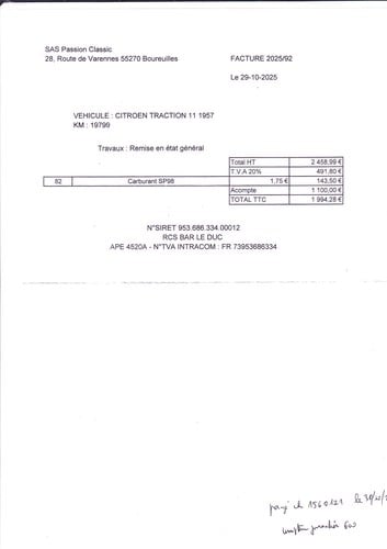 1957 Citroën Traction Avant 11 BL Te koop (foto 34 van 35)