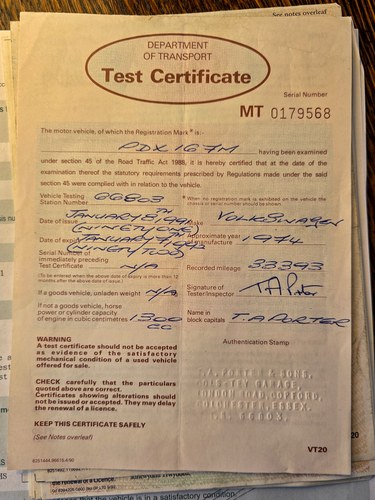 1974 Volkswagen Beetle 1303S Karmann Convertible En venta (imagen 215 de 216)