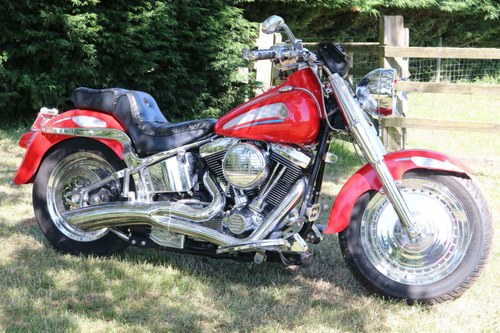 Harley-Davidson Fatboy FLSTF 1999 $7600 of extra chrome! GRE In vendita