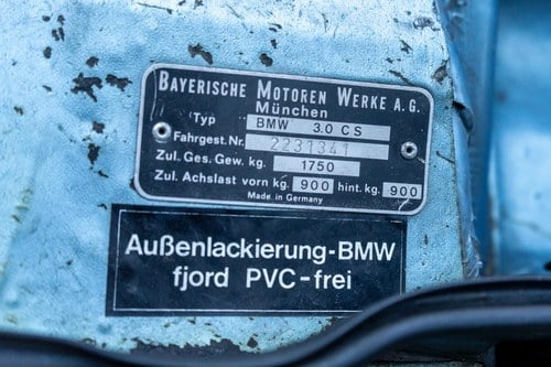1973 BMW E9 3.0 CSA In vendita (immagine 65 di 69)