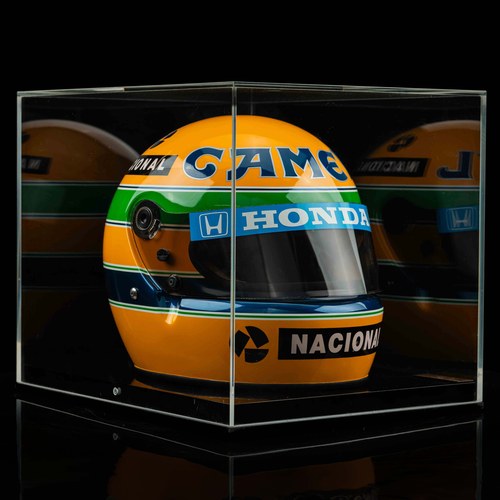 !--10204231827795--! Ayrton Senna 1987 Replica Helmet À venda