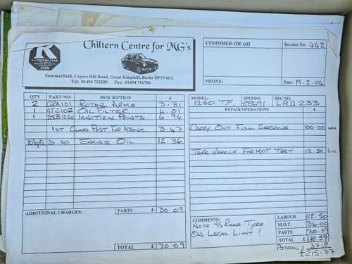 1954 MG TF 1250 RHD à vendre (picture 215 of 240)