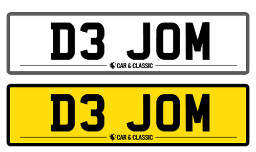 Private Registration ‘D3 JOM’ Te koop (foto 1 van 1)