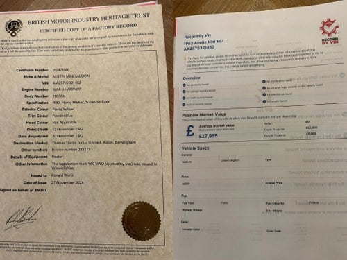 1963 Austin Mini Mk1 1380 Works Replica For Sale (picture 113 of 113)