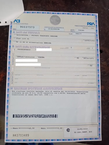 1959 Fiat 1200 Grancluce Coupe Viotti In vendita (immagine 68 di 73)