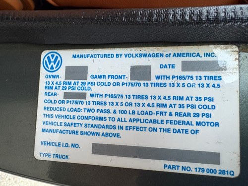 1981 Volkswagen Caddy Pickup 1.6 à vendre (picture 78 of 81)