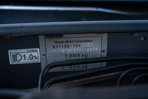 2005 Mazda MX5 Mk2 1.8L Arctic In vendita (immagine 114 di 145)