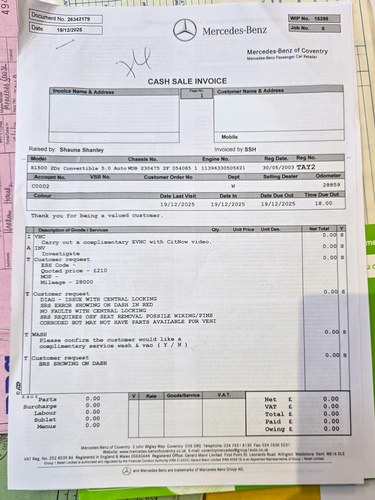 2003 Mercedes-Benz R230 SL500 à venda (imagem 230 de 253)