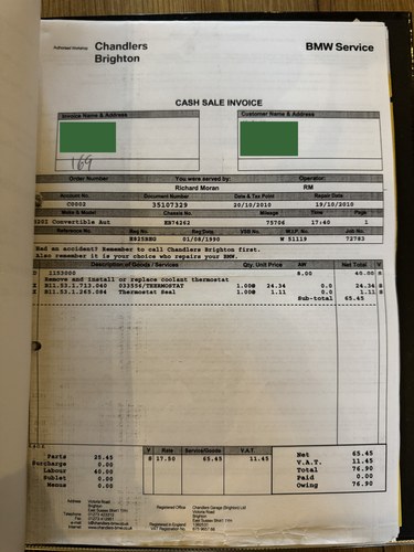 1990 BMW E30 320i Convertible Automatic zum Verkauf (Bild 207 von 210)
