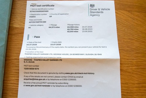 2005 Aston Martin DB9 Te koop (foto 186 van 199)