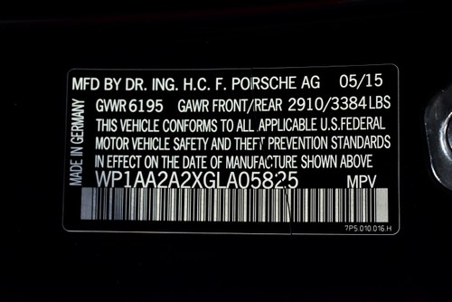 2016 Porsche Cayenne SUV 3,6L V6 à venda (imagem 90 de 96)