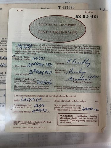 1939 Lagonda V12 Drophead Coupé zum Verkauf (Bild 114 von 219)