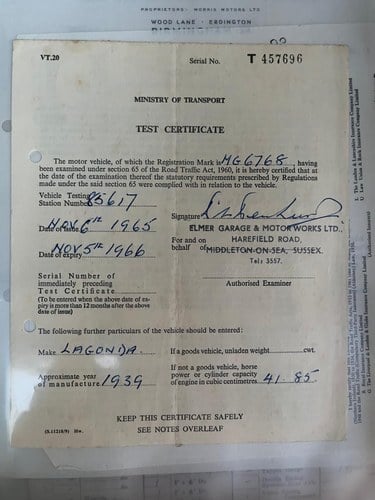 1939 Lagonda V12 Drophead Coupé zum Verkauf (Bild 127 von 219)