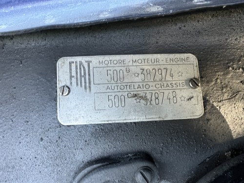 1955 Fiat 500C Topolino à venda (imagem 65 de 113)