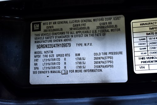 2007 Hummer H2 SUT Pickup 6,0L V8 Te koop (foto 77 van 83)