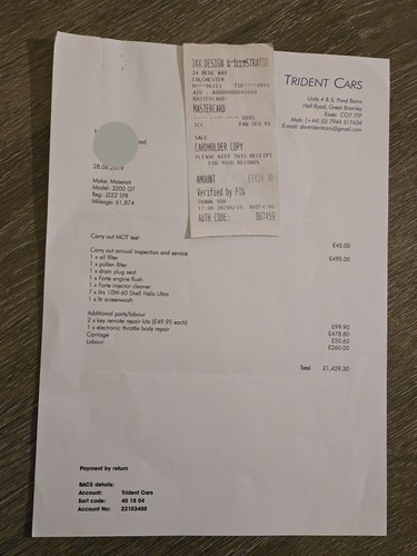 2000 Maserati 3200GT Automatica zum Verkauf (Bild 108 von 114)