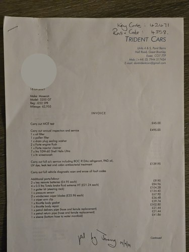 2000 Maserati 3200GT Automatica zum Verkauf (Bild 109 von 114)