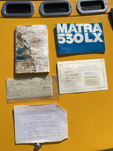 1972 Matra 530LX En venta (imagen 52 de 59)