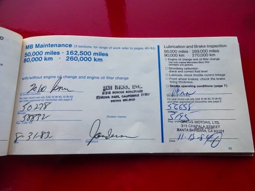 1978 Mercedes-Benz R107 450SL 4,5L V8 à vendre (picture 125 of 148)