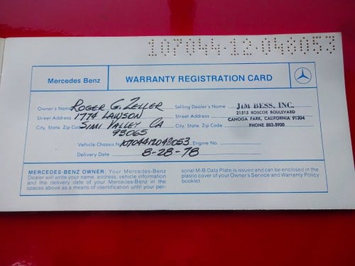 1978 Mercedes-Benz R107 450SL 4,5L V8 à vendre (picture 127 of 148)