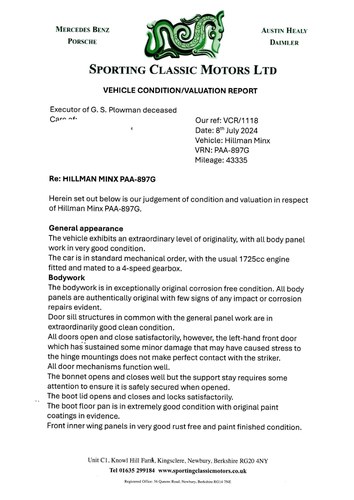 1968 Hillman ‘New Minx’ De-Luxe zum Verkauf (Bild 76 von 80)